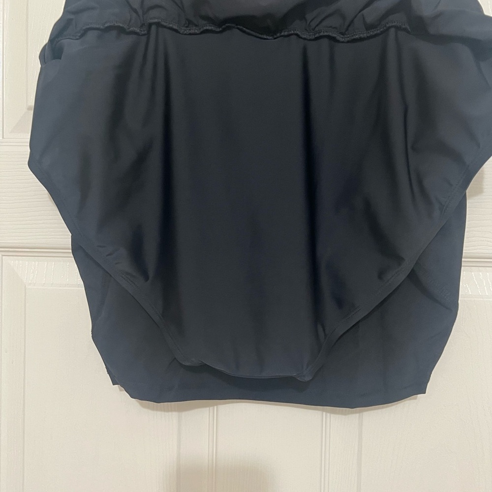 NWT Kona Sol Black High Waist Coverage Swim Skirt Bottoms. Size XL - Picture 4 of 6